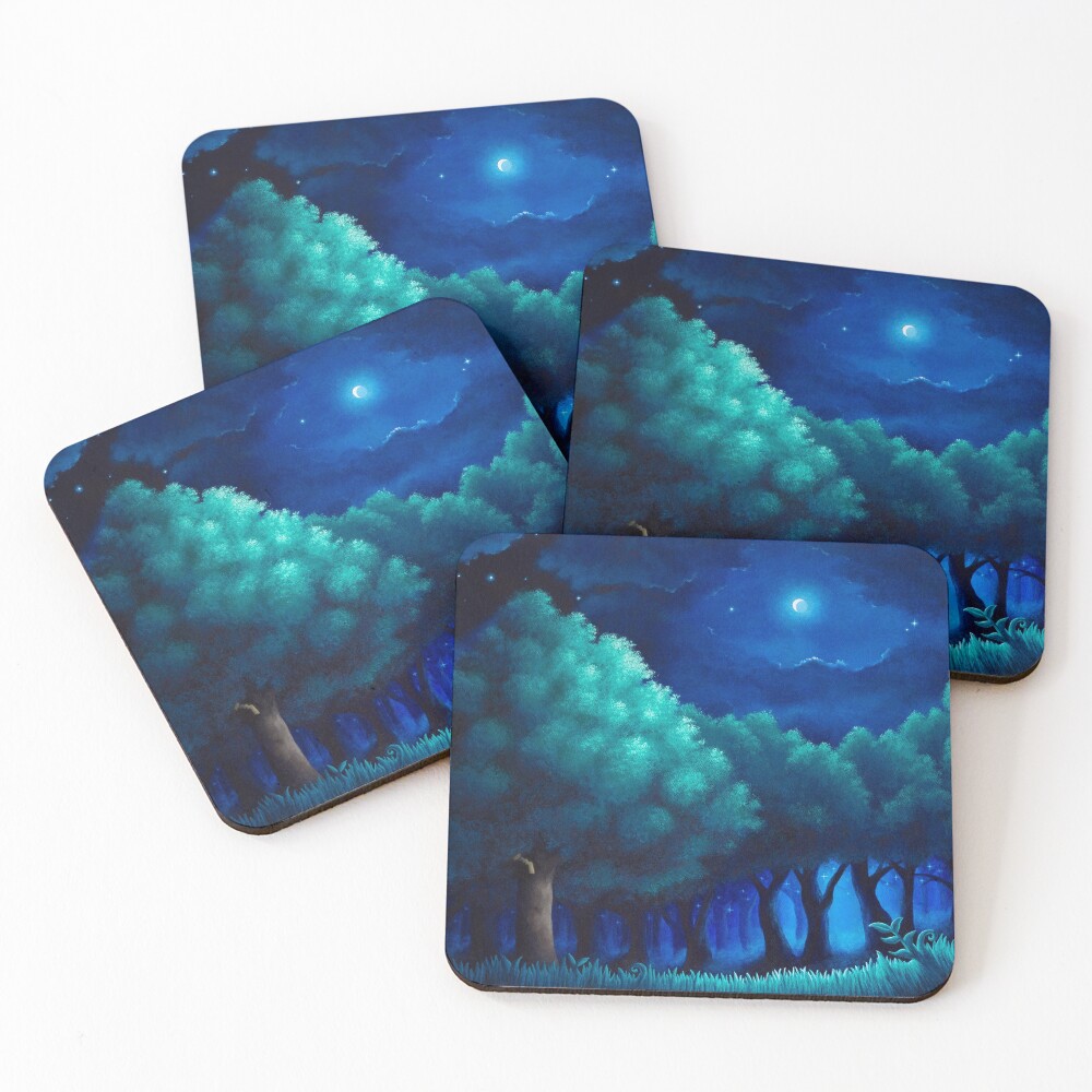 Viridian Forest Coasters (Set of 4)