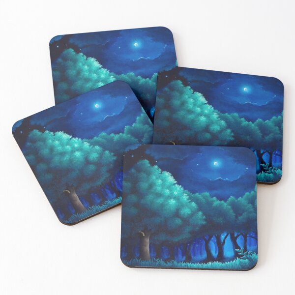 Viridian Forest Coasters (Set of 4)