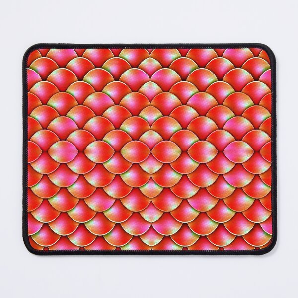 Item preview, Bright Red Mermaid Dragon Holographic Scales designed and sold by orionlodubyal.