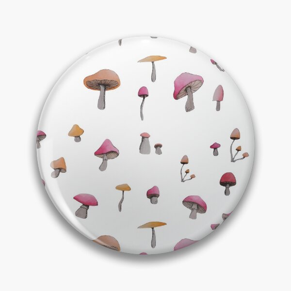 Item preview, simple red and orange mushroom pattern designed and sold by -Lily-Anne-.
