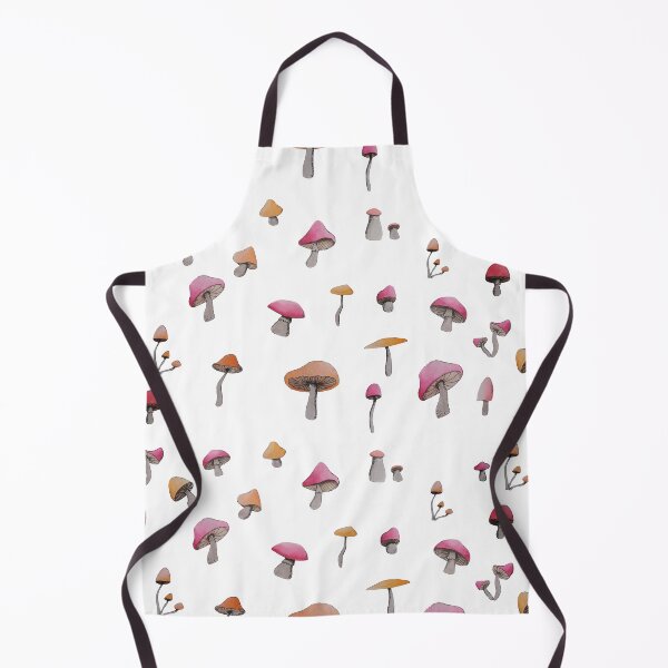 Item preview, simple red and orange mushroom pattern designed and sold by -Lily-Anne-.