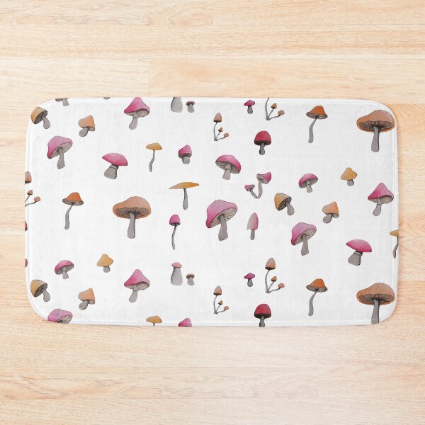 Item preview, simple red and orange mushroom pattern designed and sold by -Lily-Anne-.