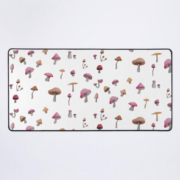 Item preview, simple red and orange mushroom pattern designed and sold by -Lily-Anne-.