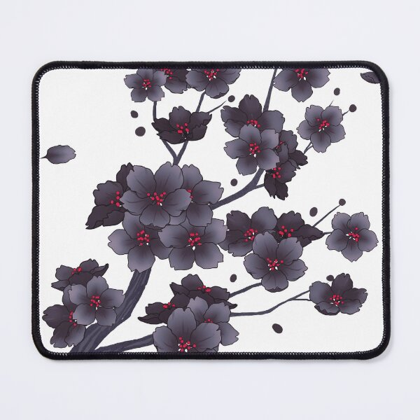 Item preview, Falling Black Sakura Cherry Blossom designed and sold by arterialmotive.