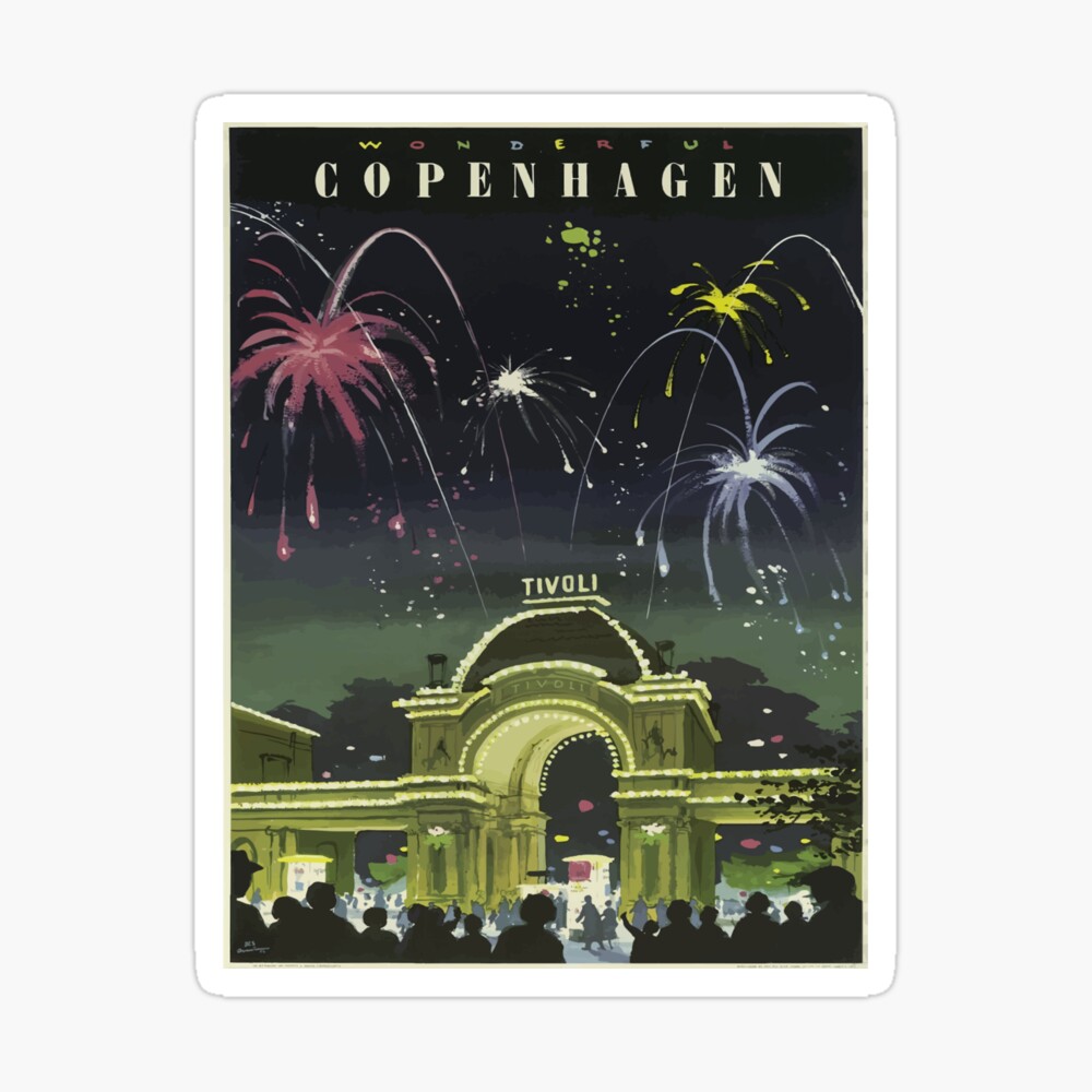 Copenhagen Tivoli Festival Postcard