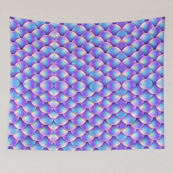 Item preview, Purple Mermaid Dragon Holographic Scales designed and sold by orionlodubyal.