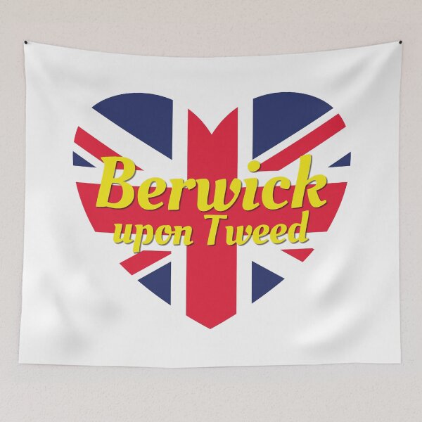 Item preview, Berwick upon Tweed Northumberland England UK British Union Flag Heart (White) - Berwick upon Tweed designed and sold by DPattonPD.