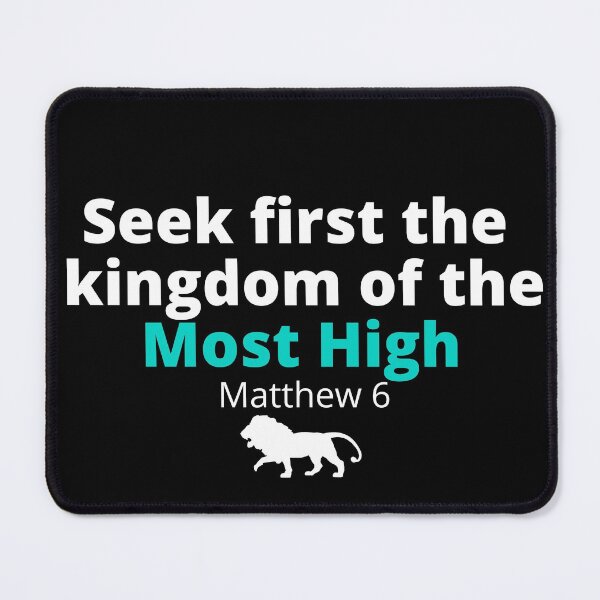 Item preview, Seek first the Kingdom of the Most High with Lion designed and sold by DaughterofYah.