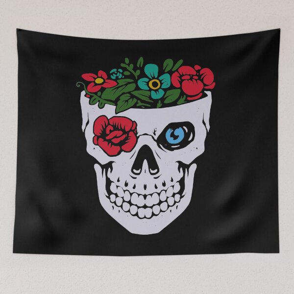 Item preview, Floral Skull designed and sold by Olhado.