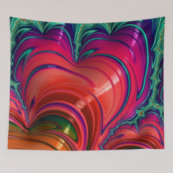 Item preview, Abstract Fractal Hearts Connected by Love designed and sold by SXW Designs.