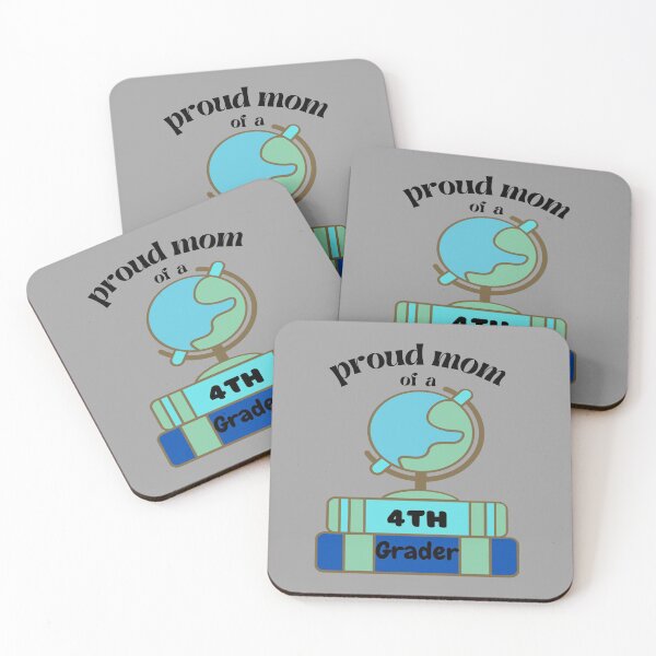 Item preview, proud mom of a 4th grader, globe graphic designed and sold by Jessi-Sketches.