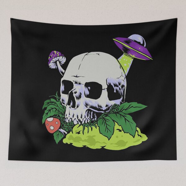 Item preview, Fungal Alien Mushroom Skull designed and sold by Olhado.
