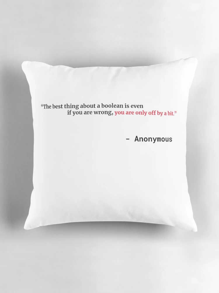 Thumbnail 3 of 4, Pillow, Computer Geek Binary designed and sold by ComputerGeeksTs.