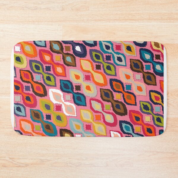 Item preview, carnival ikat pink designed and sold by scrummy.