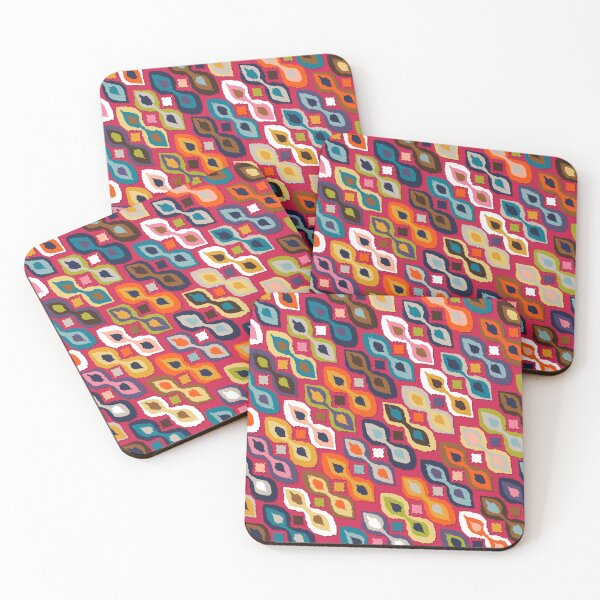 Item preview, carnival ikat red designed and sold by scrummy.
