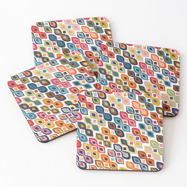 Item preview, carnival ikat white designed and sold by scrummy.