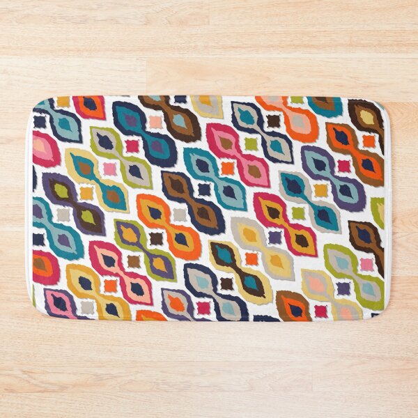 Item preview, carnival ikat white designed and sold by scrummy.