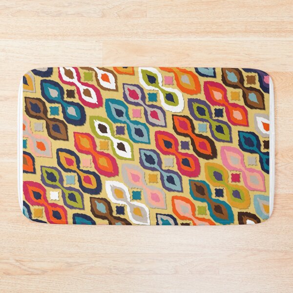 Item preview, carnival ikat yellow designed and sold by scrummy.