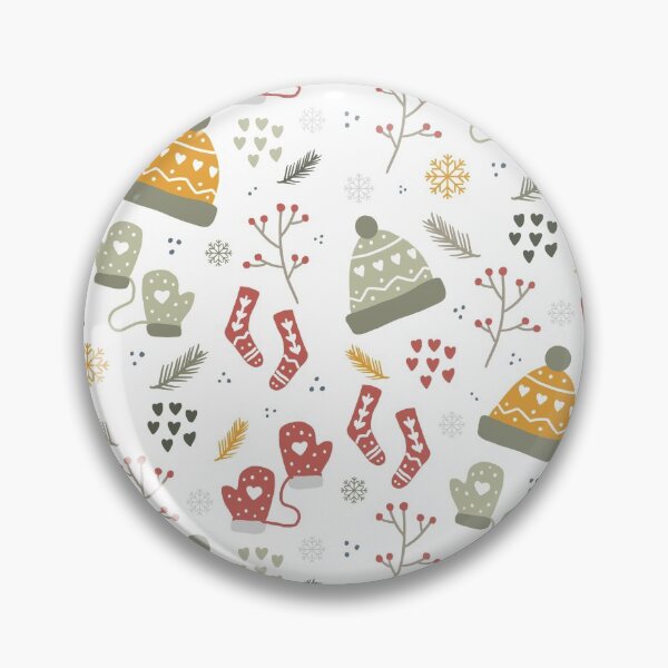 Item preview, Christmas Winter Hats Floral in muted Fall Colors designed and sold by KathrinLegg.