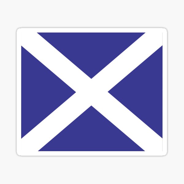 Scotland Flag / Scottish Saltire St Andrews Cross Sticker