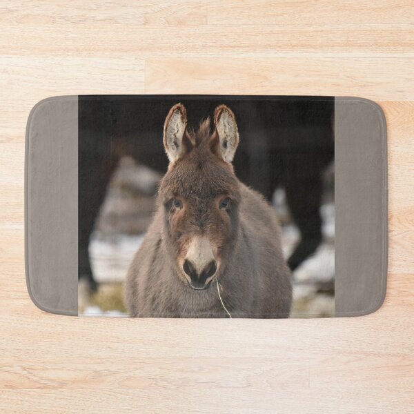 Item preview, Grey Donkey chewing on some hay designed and sold by cspotlimp.