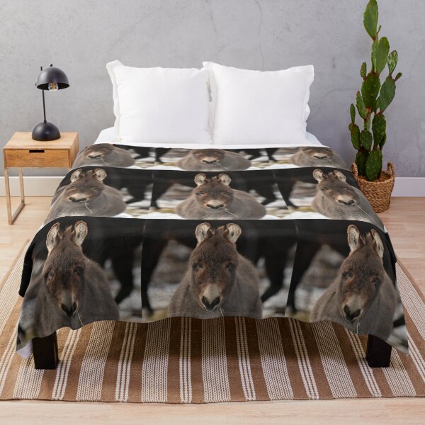 Item preview, Grey Donkey chewing on some hay designed and sold by cspotlimp.