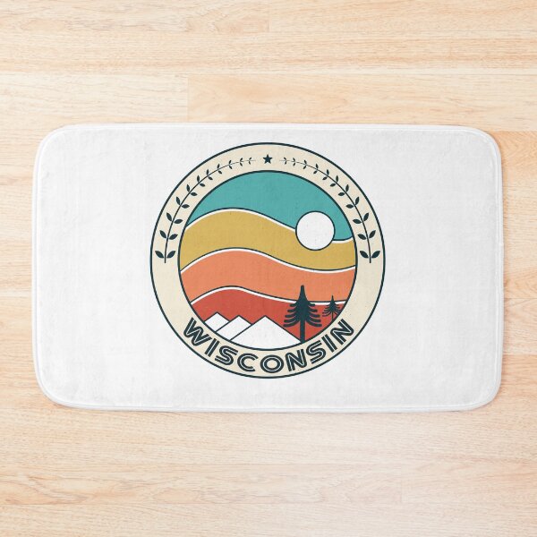 Item preview, Wisconsin Retro Vintage Sunset - Wisconsin Mountain Souvenir - Gift - Hometown - Hiking - Nature designed and sold by HappyTees Lab.