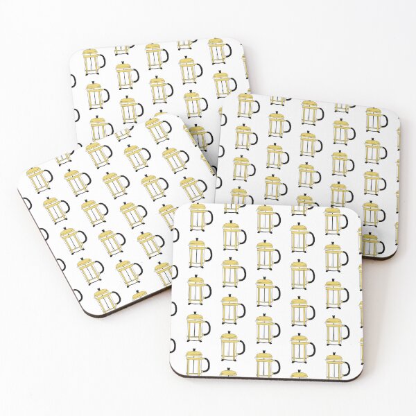 Item preview, French Press Illustration Pattern: Coffee Series designed and sold by ChristoSnyman.