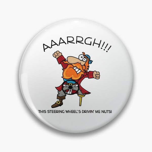 Item preview, AAARRGH!!! This Steering Wheel's Drivin' Me Nuts! designed and sold by LefkyTheShin.