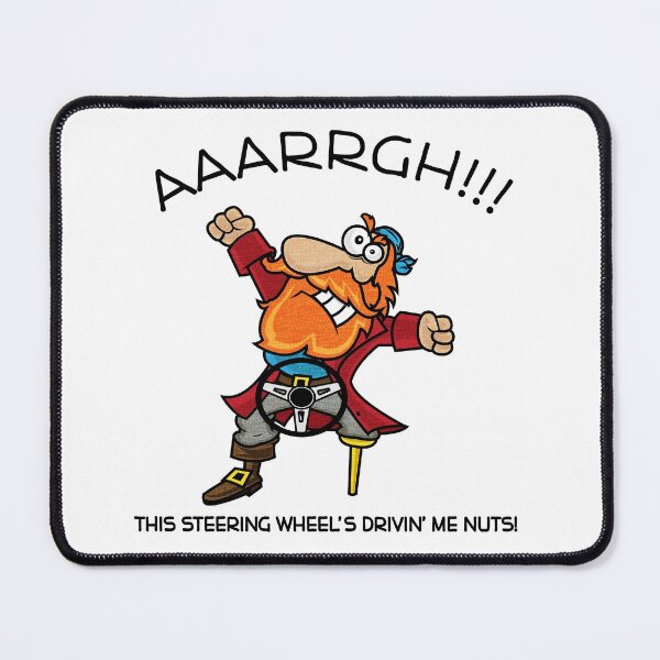Item preview, AAARRGH!!! This Steering Wheel's Drivin' Me Nuts! designed and sold by LefkyTheShin.