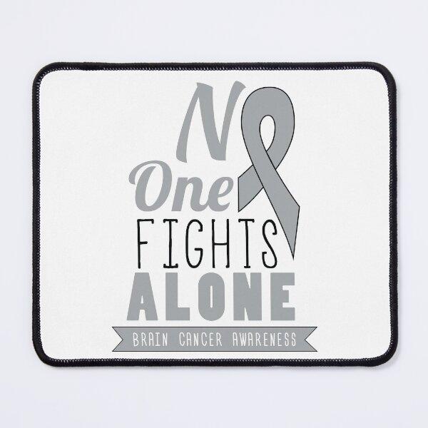 Item preview, No One Fights Alone - Brain Cancer Awareness © GraphicLoveShop designed and sold by Graphic Love Shop.
