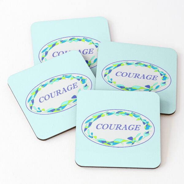 Item preview, Blue Oval Courage designed and sold by MyArtMind.