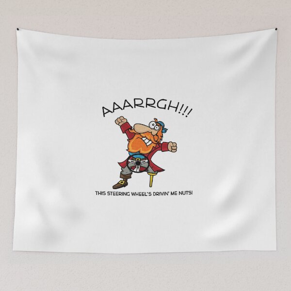 Item preview, AAARRGH!!! This Steering Wheel's Drivin' Me Nuts! designed and sold by LefkyTheShin.