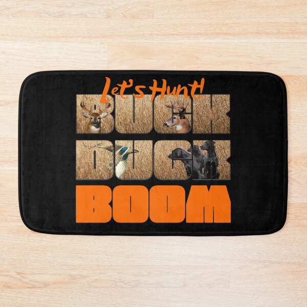 Item preview, BUCK DUCK BOOM Deer and Duck Hunting design with Whitetail Bucks, Mallards, Wood Ducks, and Labradors designed and sold by LifeCrush.
