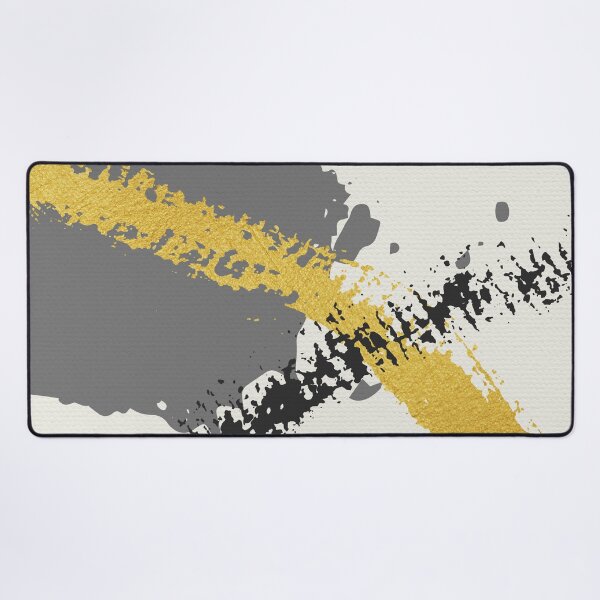 Item preview, Black and Gold Abstract Brush Strokes AP178-2 designed and sold by DuckyRubin.