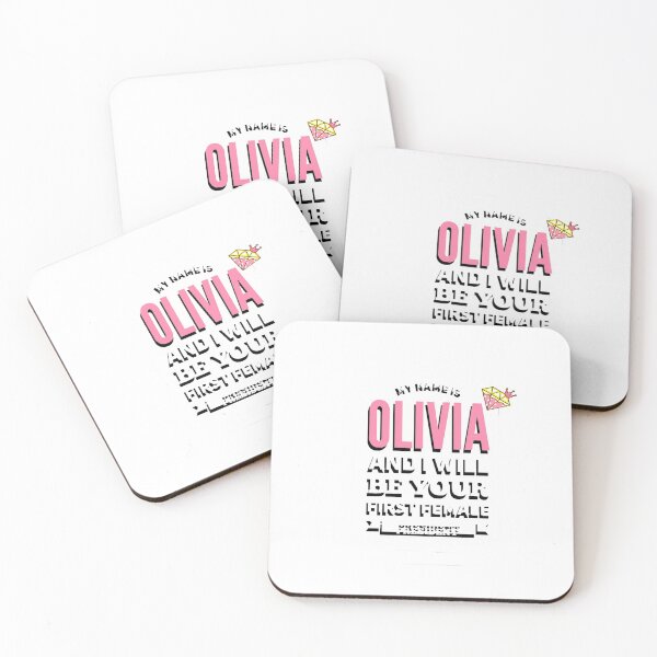 Aperçu de l'œuvre Je m'appelle Olivia et je serai votre première femme présidente créée et vendue par AXIOM13.