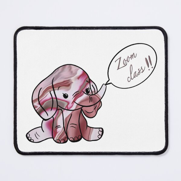 Item preview, Zoom class - cute abstract elephant painting  designed and sold by Mirandum.