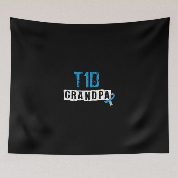 Artikelvorschau, T1D Opa Typ 1 Diabetes Awareness Blue Ribbon Geschenk entworfen und verkauft von frischmanjose.