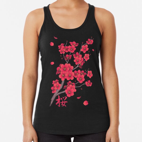 Item preview, Falling Red Sakura Cherry Blossom petals designed and sold by arterialmotive.