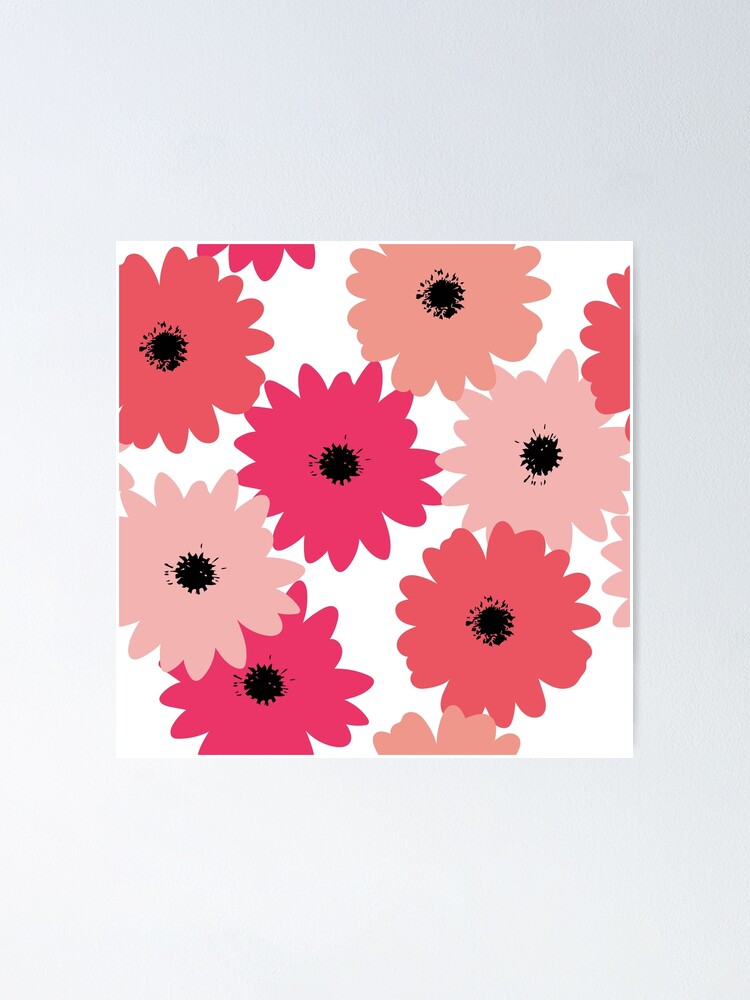 Thumbnail 1 of 3, Poster, Pretty Flower Drawing Design designed and sold by boopsblunt.