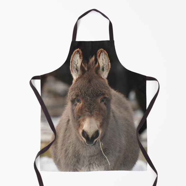 Item preview, Grey Donkey chewing on some hay designed and sold by cspotlimp.