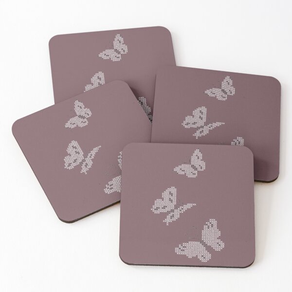 Item preview, White cross stitch Butterflies  designed and sold by Sutherlandh.