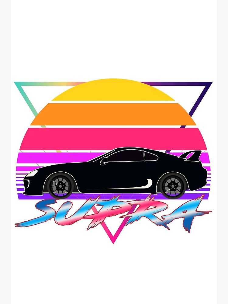 Vintage Sports Cars T-shirt Featuring A Retro Art Poster Illustration In  The Style Of Tropical Landscapes. The Design Is Inspired By The Synthwave  Genre And Features A Light Black And Amber Color