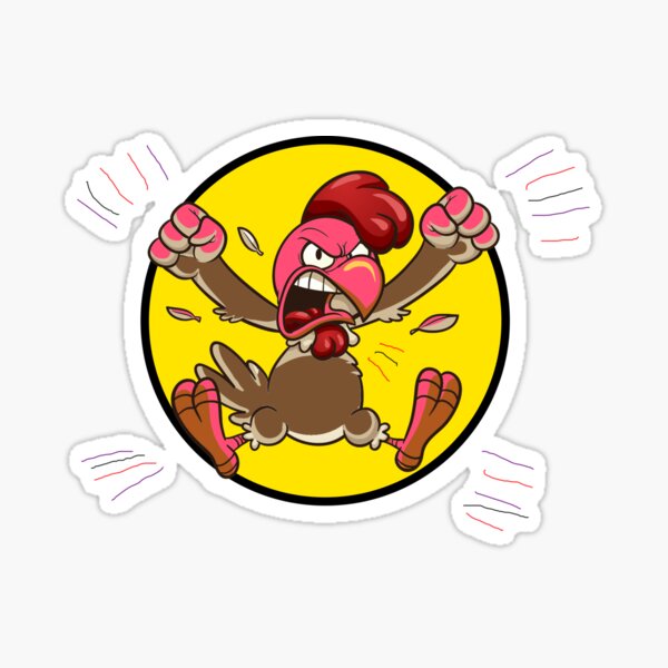 Chicken Arms Stickers for Sale