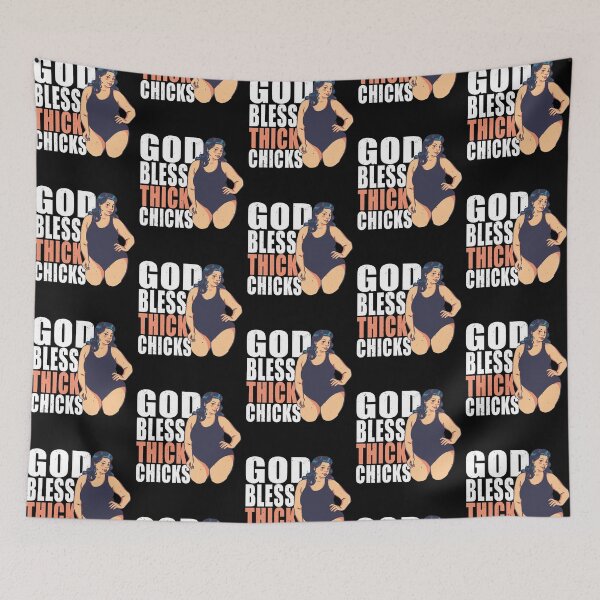 Item preview, God Bless Thick Chicks Funny Meme designed and sold by Justnath.