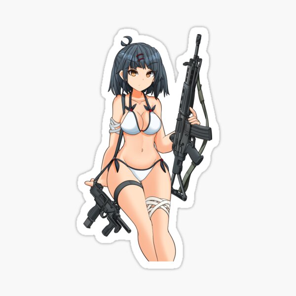 Japan Gun Girl Sticker