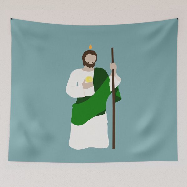 Item preview, Saint Jude with a Shepherd's Staff  designed and sold by TheCatholicLady.