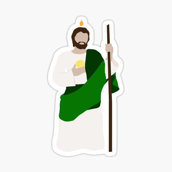 Item preview, Saint Jude with a Shepherd's Staff  designed and sold by TheCatholicLady.