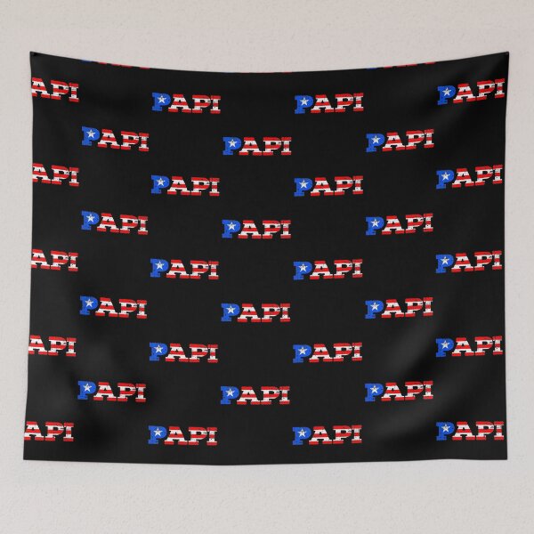 Item preview, Puerto rico flag papi boricua distressed vintage designed and sold by Rustic Valley Studio.