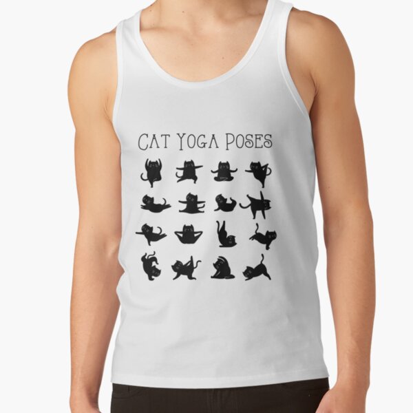 Yoga Tank Yoga Crop Top Yoga Shirt Yoga Gift Cat Mom Yoga Cat